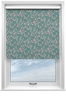 Iris, Alpine Green - Roller Blind
